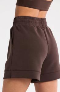 Pantalon ample pour femme en molleton 100 % coton respirant, taille mi-haute, ourlet bas, fentes latérales, poches croisées, style urbain, écologique - Product Image 5