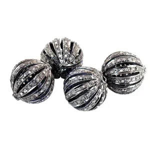 Breloques rondes en moissanite, pierres précieuses en vrac, embellissements pour la fabrication de bracelets - Product Image 3
