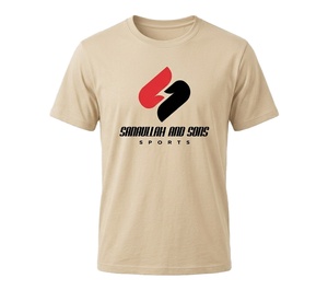 T-shirt personnalisé pour homme en coton teint en fil, uni, écologique, à manches courtes, vierge, grammage lourd 230g, imprimé sérigraphié - Product Image 1