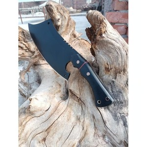 Cuchillo de Carnicero Artesanal de Primera Calidad, Cuchillo para Carne con Mango de Madera, Funda de Cuero, Hoja de Acero Inoxidable, Grado DIY, Personalización OEM - Product Image 4