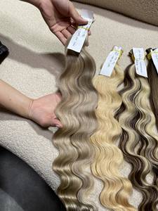Cabello virgen a granel de calidad superior, extensión de cabello humano alineada con cutícula de color de tendencia caliente - Product Image 5