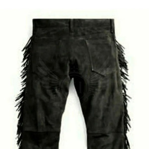 Pantalon en daim et cuir de couleur unie pour l'extérieur Pantalon en cuir pour hommes Vente à chaud Pantalon en cuir - Product Image 5