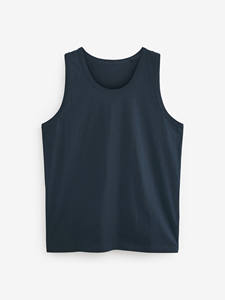 Débardeur jacquard pour homme en gros personnalisé, col rond, imprimé sportif, logo personnalisé, débardeur actif respirant, débardeur décontracté - Product Image 2