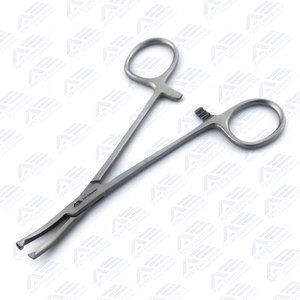 Pince à épiler en tissu Kocher 5 pouces fabricant pakistanais vente en gros pas cher médical chirurgical 1X2 dents - Product Image 2