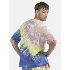 Custom Made Casual Men's Summer Cotton Spandex Men <b>Tie</b> Die T Shirt Wholesale High Street Style Plus Size Men's T-Shirt - Product Image 3