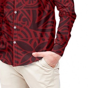 Chemise à sublimation de style unique Chemises pour hommes légères de haute qualité Chemise à manches longues à sublimation 100% coton - Product Image 3