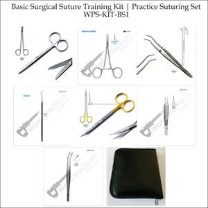 Kit Básico de Entrenamiento para Sutura Quirúrgica |   Juego de Sutura Manual de Acero Inoxidable de Grado Médico, Certificado ISO13485 Clase I, para Prácticas - Product Image 4