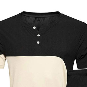 Conjuntos de verano de algodón 100% de alta calidad para hombre, camisetas y pantalones cortos con estampado personalizado de cuello redondo totalmente personalizables para hombre a la venta en línea - Product Image 6