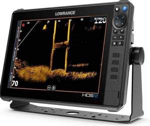Authentique Sondeur de pêche Lowrance HDS-12 Live avec transducteur portable à montage sur transom Active Imaging 3-en-1 et carte C-MAP Fishing Knife - Product Image 1