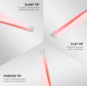 2Pcs Kit d'extension de faux cils en acier inoxydable Volume Precision Tweezers Travel Pointed Eyelash Tweezers for Lash Extension - Product Image 3