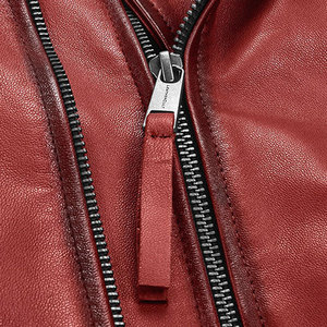Veste en cuir de moto personnalisée 2026, coupe courte, broderie imprimée, fermeture éclair, streetwear, moto, veste en cuir pour homme, faible MOQ - Product Image 6