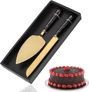 Ensemble de serveurs à gâteau de haute qualité fabriqué à la main, vaisselle de fête, couteau à gâteau en laiton, ensemble de serveurs à gâteau, design personnalisé - Product Image 5