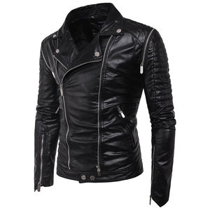 Nouvel arrivage de vestes en cuir à la mode personnalisées veste en cuir de haute qualité pour homme nouvelle mode hommes veste en cuir PU marque pour hommes - Product Image 1