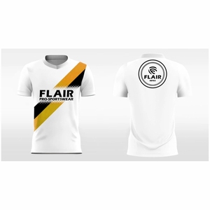 Camiseta de fútbol de poliéster 100% de la mejor calidad, cómoda, transpirable, diseño personalizado, Parte delantera corta, servicio de corte automatizado OEM - Product Image 2
