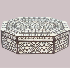 Boîte à bijoux en incrustation d'os faite à la main, prix personnalisé et avantageux pour les articles ménagers - Product Image 1