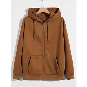 Pull à capuche unisexe 100% en coton de haute qualité teint en couleur unie broderie personnalisée imprimé polaire surdimensionné épaules tombantes ODM automne - Product Image 5