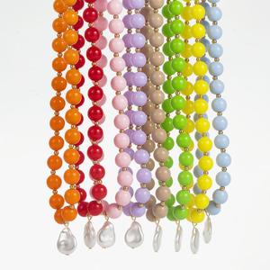 Round Acrylic Multi-color Fashion Beaded Necklaces for Women with <b>Gift</b> <b>Box</b> - Product Image 6
