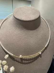 JM <b>Jewelry</b> Women's 18K Real Gold Natural Freshwater <b>Pearl</b> Ball Shape Christian Necklace 3.00~4.50mm Gift Occasions - Product Image 4