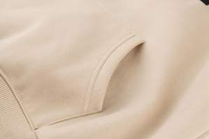 Sweat à capuche en polaire surdimensionné avec poche kangourou Design basique à épaules tombantes pour femmes hommes couples-pour l'hiver - Product Image 5