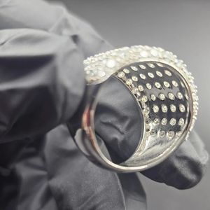 Anillo de Lujo con Diamante Moissanite de Corte Redondo VVS, Estilo Hip Hop, Plata de Ley 925 con Baño de Rodio, para Uso Unisex - Product Image 3