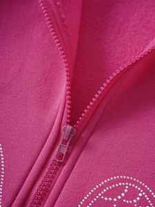 Sweat à capuche personnalisé en cristal scintillant, luxe, polaire d'hiver, doux, chaud, confortable, élégant, mode de rue haut de gamme, vêtements scintillants - Product Image 6