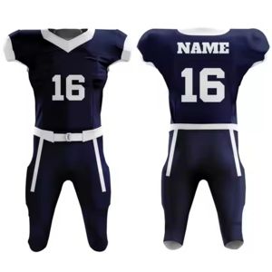 ชุดฟุตบอลอเมริกันแบบระบายอากาศได้สำหรับผู้เล่นมืออาชีพชื่อและหมายเลข - Product Image 2