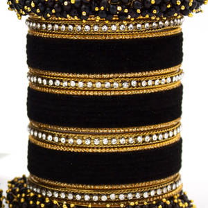 2025 nouveau Design de luxe multicolore de haute qualité respectueux de l'environnement utilisation de mariage à la mode bracelets de mariée ensemble de Churiya le plus vendu - Product Image 5