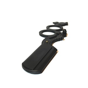 2024 gran oferta Unisex mango de inserción de doble dedo borde recto maquinilla de afeitar de peluquero personalizable salón de afeitar cuerpo de barba desechable - Product Image 1