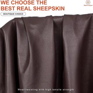 ถุงมือหนังคุณภาพสูงสำหรับผู้ชายหน้าจอสัมผัสสำหรับสวมใส่ในฤดูหนาวแฟชั่นใหม่ตกแต่งมือให้ความอบอุ่นสำหรับฉากกลางแจ้งแต่งตัวประจำวัน - Product Image 4