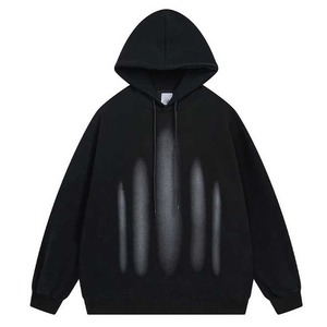 Sudadera con capucha de algodón pesado de fabricante para hombres Impresión digital personalizada Diseño bordado Invierno Patrón sólido Tops cortos - Product Image 1