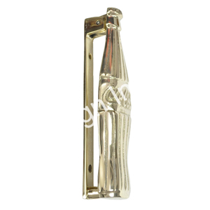 Aldaba de puerta elegante con forma de botella, aldaba de puerta impreso con logotipo personalizado chapado en oro de aluminio fundido para dormitorio - Product Image 2