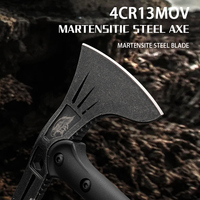 Hache Tomahawk en Acier Damas de Qualité Industrielle Personnalisée en Gros, Service OEM ODM, Multifonctionnelle pour l'Abattage, l'Extérieur et l'Auto-défense