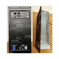 Módulo amplificador de alta potencia de 1500w con DSP interno, control por software de PC y crossover digital para altavoces de arreglo lineal activo y subwoofer.