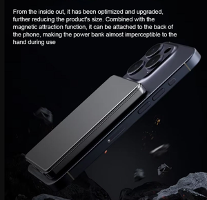 Nouvelle arrivée, batterie externe portable mini de haute qualité 10000mAh, charge rapide Pd22.5w, affichage numérique, charge sans fil magnétique, batterie externe - Product Image 3
