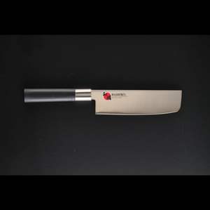 Couteau de cuisine NAKIRI pour légumes WASHOKU 1K-6 en acier inoxydable au molybdène, 170 mm, fabriqué à Seki au Japon, HRC56, manche en bois et plastique - Product Image 4