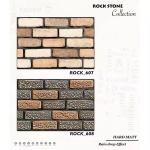 Vistaar Brand Best Quality 300x450mm Exterior <b>Outside</b> 12x18 Stone Bricks Look 30x45cm Wall Tiles Ceramic for Garden Balcony - Product Image 2