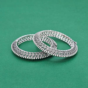 Wholesaler And Manufacturer Openable <b>Bangles</b> With <b>Oxidised</b> Plating - Product Image 1