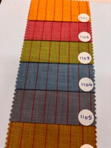 Tela de rayas de lino y algodón Premium de 58 pulgadas de ancho de alta calidad, Material de camisa elegante tejido para niños y niñas - Product Image 3