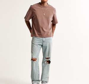 เสื้อยืดคอกลมแขนสั้นผ้าเจอร์ซีย์ระบายอากาศดี ขายส่ง เสื้อยืดผู้ชายแบบซักแล้ว สั่งทำได้ ผ้าฝ้าย 100% ล้างสีแบบวินเทจ - Product Image 5