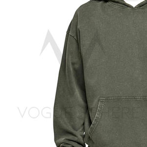 Sudadera con capucha de mezcla de algodón de gran tamaño para hombre hecha a medida cómoda transpirable con impresión digital nuevo estilo en stock para invierno - Product Image 4