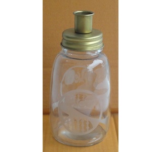 Proveedor indio Venta completa Portavelas votivo Tarro de vidrio con tapa de metal para decoración navideña para iluminación de velas - Product Image 2