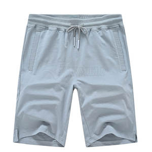 Short d'entraînement de gymnastique de style de rue pour hommes séchage rapide short de fitness de couleur unie fermeture à la taille élastique personnalisée pour les soldes d'été - Product Image 1