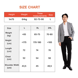 Blazer en polyester sur mesure en gros pour hommes, Ho Chi Minh City, Vietnam, services OEM ODM, prix compétitif - Product Image 3