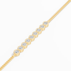 Best Seller's Wholesale 1.02 Ct round Lab Grown Diamond <b>Bracelet</b> 14K & 18K <b>Gold</b> Loose Fashion Jewelry in Bulk - Product Image 3