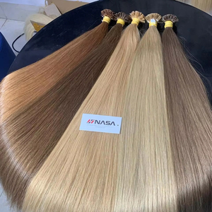 ผมต่อแบบ100% แท้สำหรับต่อผมผมจริงย้อมสีปลายแบนปลายด้านข้างสีน้ำตาลย้อมสีได้สองด้านราคาโรงงาน - Product Image 1