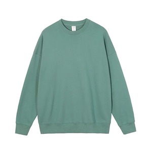 เสื้อสเวตเตอร์คอกลมสำหรับผู้ชาย, ใหม่เสื้อสเวตเตอร์คอกลมผ้าคอตตอนทรงหลวมใส่ได้ทั้งชายและหญิงเสื้อสเวตเตอร์คอกลมคอกลมคอกลมคอกลมสีพื้น - Product Image 6