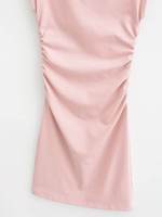 Mini robe plissée d'été sans manches pour femmes, robe débardeur vintage slim fit casual chic à la mode, robe mujer nouveau style