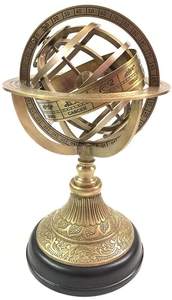 Esférico de globo hueco para escritorio, armillario náutico de latón, proveedores de esféricos de armillario de la India - Product Image 2