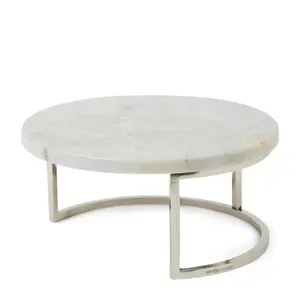 Support de table décoratif en métal avec plateau en marbre, respectueux de l'environnement, fournisseur indien, pour la décoration de mariages et de fêtes. - Product Image 3