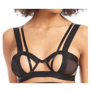 Reggiseno Ricamato Marseille da Donna Bluebella, Coppa 1/2, Nero, Taglia 38D, Sexy e Traspirante in Pizzo, Senza Cuciture, Chiusura con Gancio in Metallo Sottile - Product Image 2